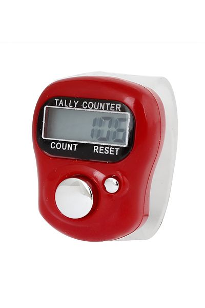 rexa Tasbeeh Ring Tally Counter Red/white
