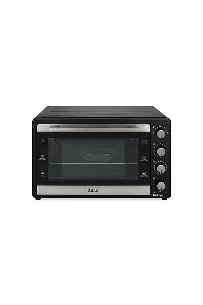 Zilan Zln3480 Electric Oven With Fan, 2500w, 80l, Timer, Double Glass, Adjustable Thermostat