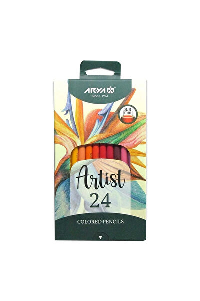 Arya Artist Profesyonel Kuru Boya Kalem Seti 24lü
