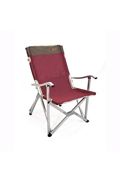 MADFOX Katlanır Kamp Piknik Sandalyesi - Dachuan - Bordo - 547281 - Taşıma Çantalı