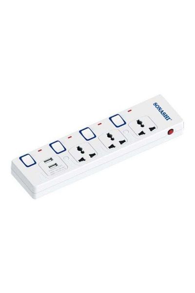 sonashi 3Way Extension Socket with USB Port