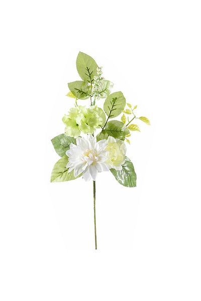 Decorer Creanga Decorativa Artificiala Dalia Trandafir 46 Cm