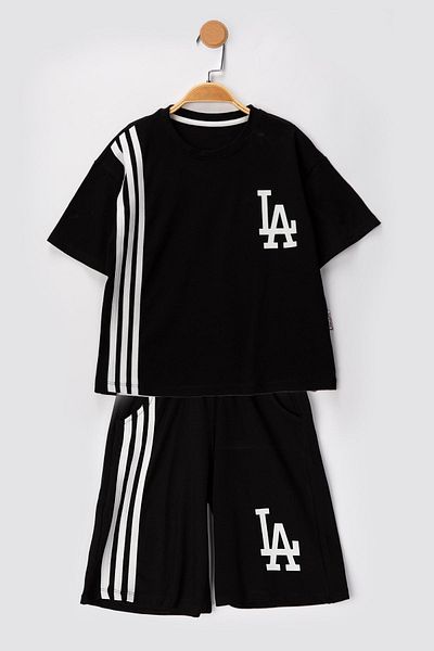 Lmn La Tie Oversized Unisex Shorts Suit