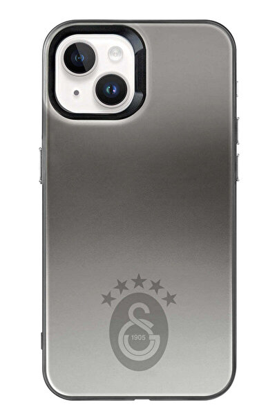 Galatasaray iPhone 15 Uyumlu Galatasaray 5 Yıldız Tek Renk Arma Premium Lisanslı Telefon Kılıfı