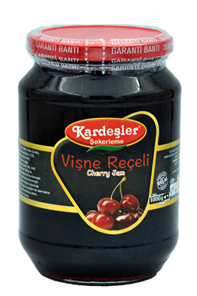 Kardeşler Şekerleme Kardeşler Vişne Reçeli Cam Kavanoz 1000 G