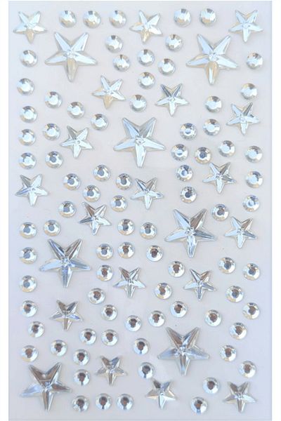 karinabest Star Star Adhesive Hair, Face, Nail and Ornamental Stone Sparkling Shiny Sticker Sticker