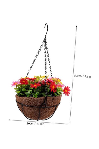 BGA dekoratif asılı sepet saksılık bahçe balkon iç, dış mekan bitki çiçek sar...