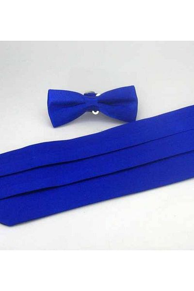Gaffy Set papion Saks Copii Băiat Culoare Solidă Satin Cummerbund - Ckp-09