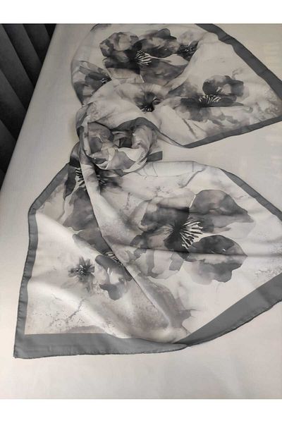 ALTUNTAŞ Women's Cotton Etnic Flower Patterned Shawl