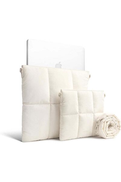 Comfyable Waterproof Puffy MacBook Air/Pro Laptop Case Set - M4/M3/M2/M1 Compatible