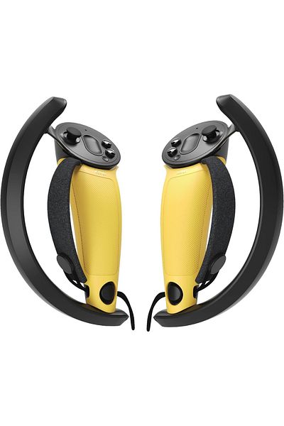 Kiwi Set Of 2 Covers With Handles For Valve Index , Abs, Yellow/black