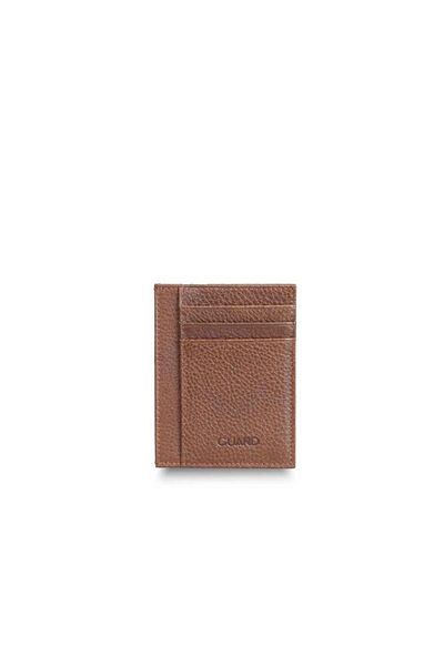 GUARD Tan Leather Card Holder - Grd2403xw22410