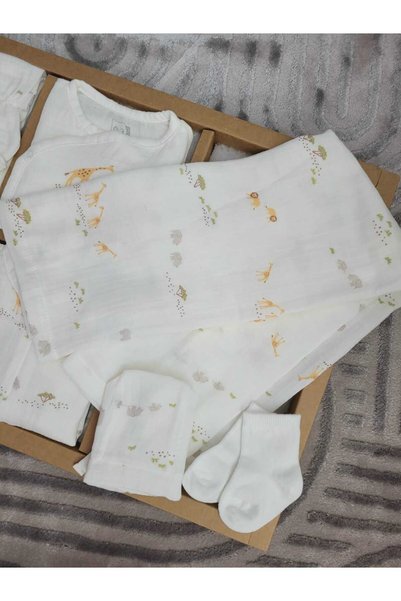 Caramell İncibaby 100% Cotton Muslin Fabric Summer 10 Pack Hospital Release New Season