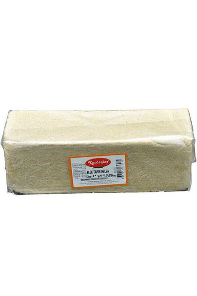 Kardeşler Şekerleme 3 kg Plain Tahini Halva Block - Brothers