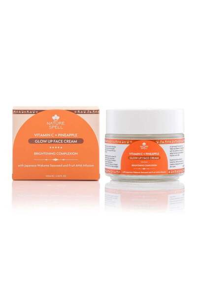Nature Spell Glow Up Vitamin C & Pineapple Face Cream – Brightening & Hydrati...