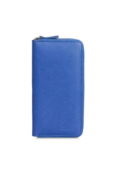 GUARD Blue Sack Print Zippered Portfolio Wallet - Grd2403xw22476