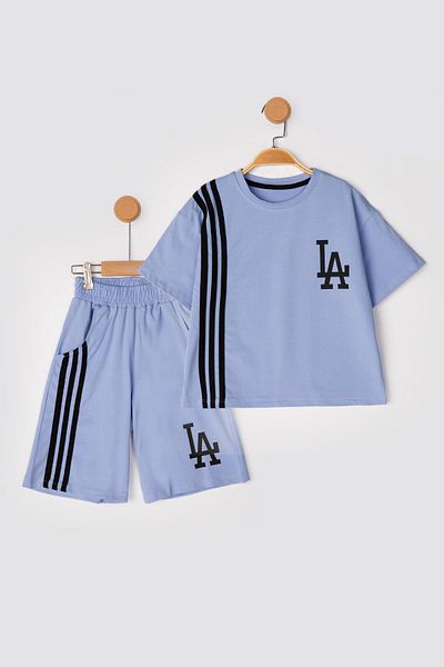 Lmn La Tie Oversized Unisex Shorts Suit