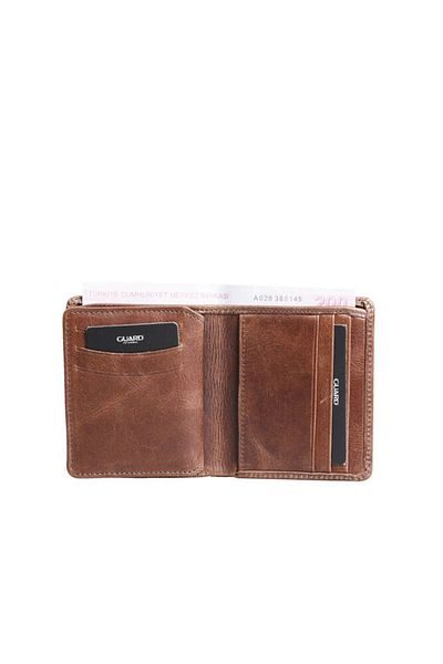 GUARD Dustin Antique Brown Leather Men's Wallet - Grd2403Xw22556