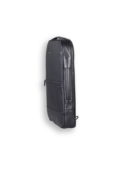GUARD Black Genuine Leather Thin Backpack and Handbag - Grd2403Xw22240