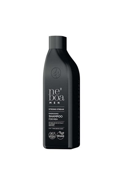 NEBOARD Energizing Shampoo For Men, Strong Stream, Neboa, 300 ml