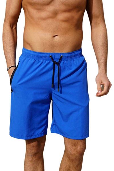 Miami Beach Saks Long Model Water Repellent Μονόχρωμο Ανδρικό Σορτς Παραλίας Μαγιό - 2203-Saks