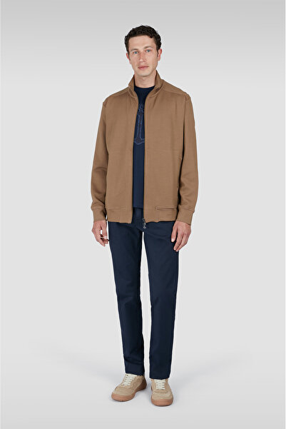 PAUL&SHARK COTTON NYLON ZIPPED SWEATSHIRT