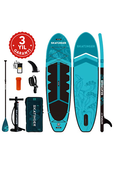 Skatinger 3 Yıl Garantili Sup Board Octopus Yoga Board 335x86x15 Stand Up Paddle Board Ultra Geniş Ve Stabil