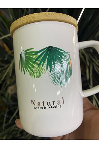Bambum Batido Naturel Bambu Kapaklı Kupa