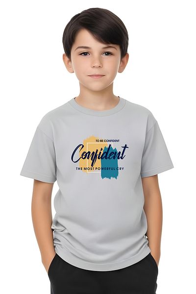 FYK KİDS Boy's the Most Written Printed Bottom-Up Summer Suit