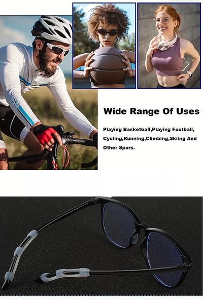 glasses accessory Glasses Stem Silicone Ear Cover Glasses Stem Ear Cover 1 Pair Transparent