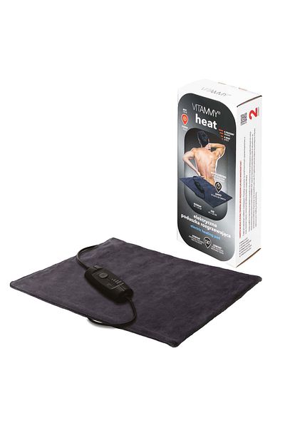 Vitammy Perna Cu Incalzire Electrica Heat Jy6500, Pentru Spate Si Gat, Gri Inchis