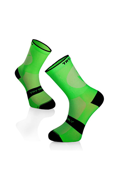 Try to Fly Cycling socks CYCLING LIGHT SOCKS Fluo Green