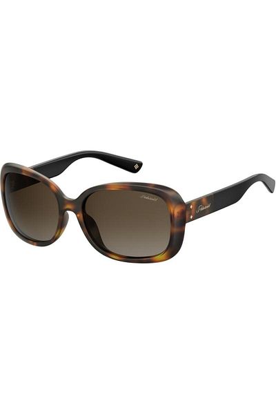 Polaroid Ochelari de soare polarizați pentru femei Pld 4069/g/s/x 086/la, plastic, havana, 59 mm