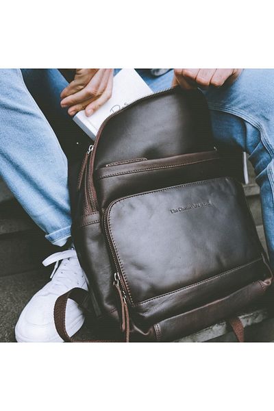 The Chesterfield Brand Backpack for 14 inch laptop and tablet, The Chesterfield Brand, made of genuine leather, Austin