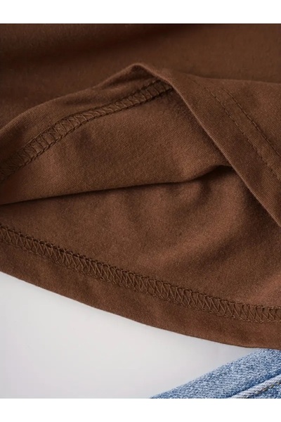 EXPECTED Unisex Cute Pandas εμπριμέ βαμβακερό, υπερμεγέθη, κομψό, casual μπλουζάκι