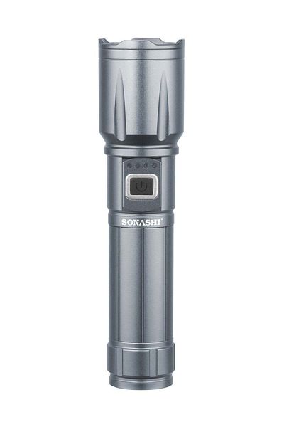 sonashi Rechargeable LED Torch with Zoom Function