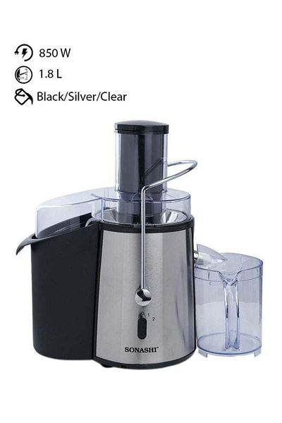 sonashi Juice Extractor with 2 Speeds - 1.8L Large Pulp Container | Whole Fruit Juice Extractor with Stainle