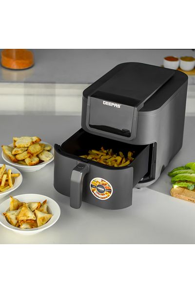 Geepas Geepas Digital Air Fryer- GAF37534| 8 L Capacity with VORTEX Air Frying Technology