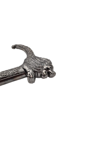 Depox Decorative walking stick, Lion Stance, metal, 90 cm, black