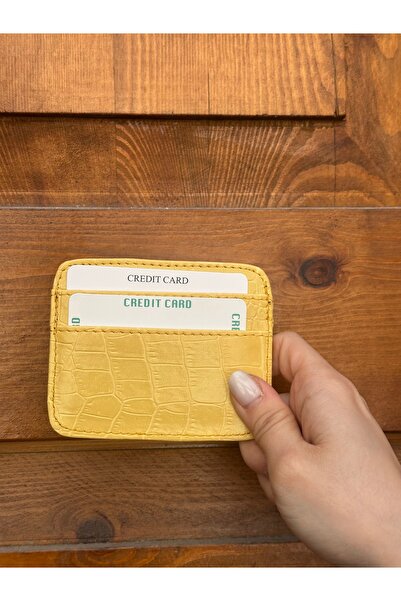 SÜNELA حامل بطاقات بنمط التمساح للتفكير الجيد