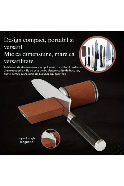 OEM Professional Knife Sharpener, Diamond-coated Surface, Adjustable Angles 15° And 20°, Magnetic System