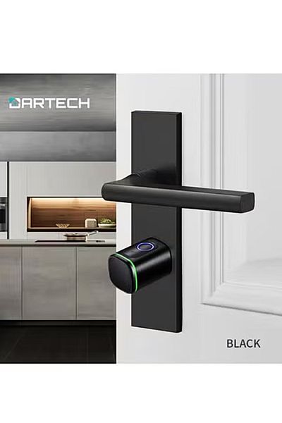 DarTech Dartek Smart Lock with 4 Ways to Open and App Fits Any Door Global Version and Secure Home System - Black