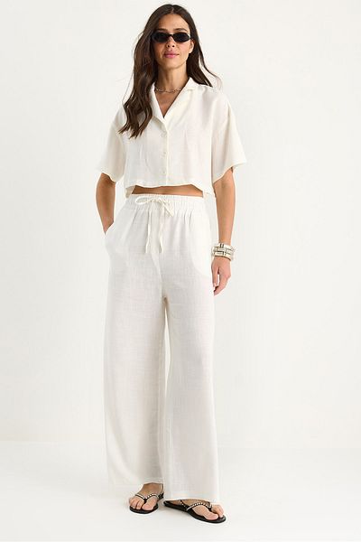 Bianco Lucci Jachetă de damă, cu rever, pantaloni cu nasturi, cu buzunare, costum de sus și de jos 9241 60251692