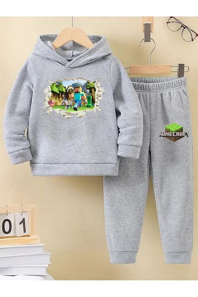 makiteks Χειμερινή φόρμα για κορίτσια 5 6 7 8 9 10 11 12 ετών Minecraf