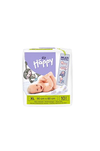 Happy Aleze Cearceaf Absorbant Pentru Protectie Pat, , 90x60 Cm, 10 Buc