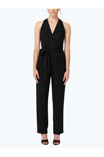s.Oliver BLACK LABEL Women's Sleeveless Jumpsuit With Straps And Back Closure, Black