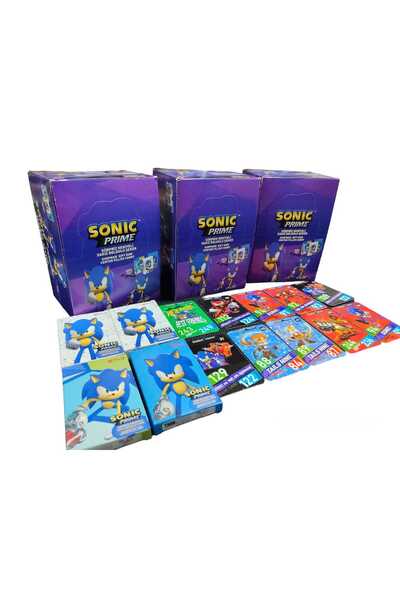 Emrah Gültekin تحتوي أوراق اللعب سوبر سونيك على 10 صناديق صغيرة تحتوي على 100...