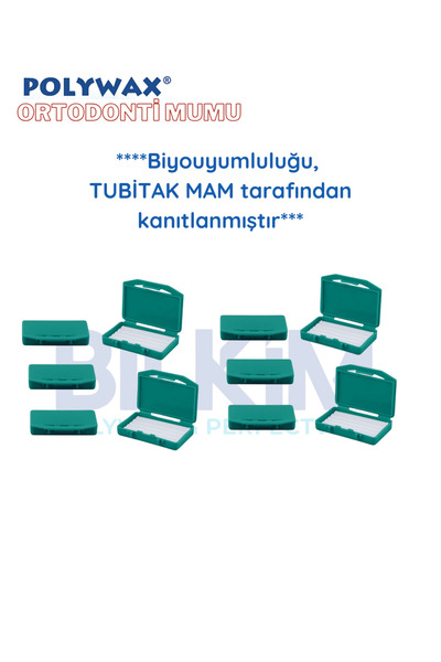 POLYWAX 10 Adet Limon Aromalı Ortodonti Mumu- Diş Teli Mumu - Braket Mumu- Ortodontik Wax -10 Limon koku