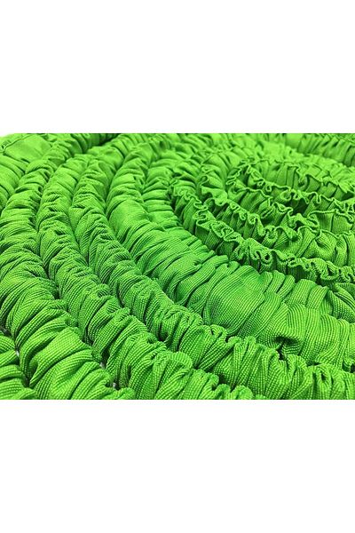 MACVI Furtun Extensibil de Gradina Macvi® cu Pistol Multifunctional pentru Udat, Lungime 30m, Verde