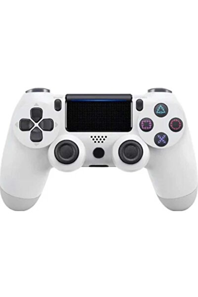 MACVI Controller Wireless Macvi® Doubleshock 4 pentru PS4, PS TV, PS Now, Alb, cu Vibratii